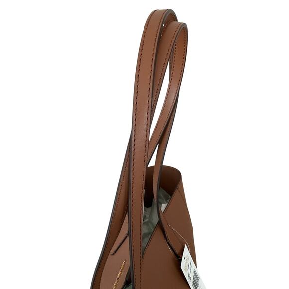 Michael Kors Vincent Large Saffiano Leather Brown Tote Bag With Card Case NWT - Picture 12 of 15